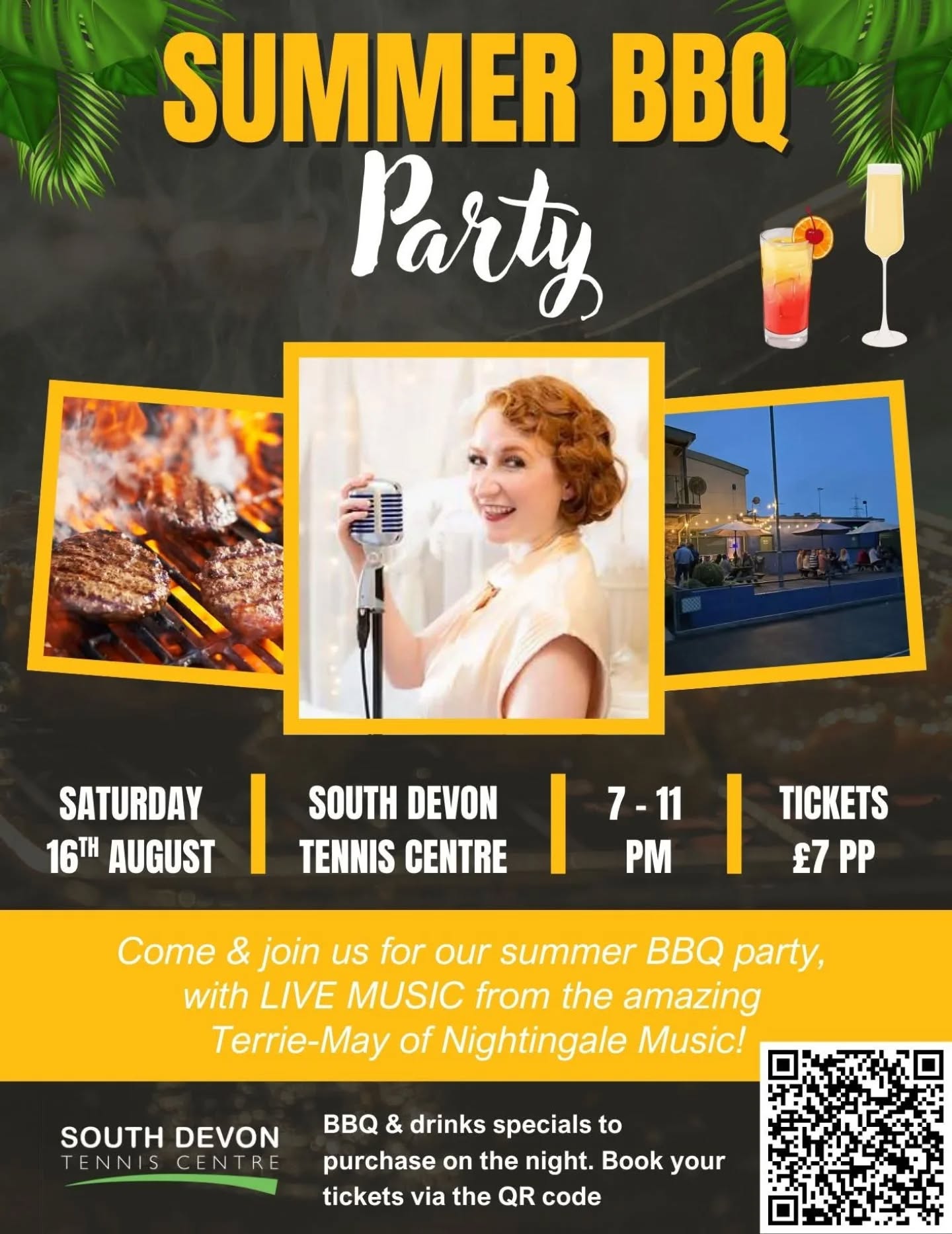 This Saturday! Have you booked yet? 🎵💃🏼🍹

https://clubspark.lta.org.uk/SouthDevonTennisCentre/Coaching/Session/f0873d46-62e6-4448-8f03-23d178541123?fbclid=IwQ0xDSwMG6IxleHRuA2FlbQIxMAABHu-Ef1hs150pkMCIxP4UBL225T_oJjDCvranfI8Ig9UiGyEUndyYkoH1O5p9_aem_4TszW5o2kWXY3TT3CJ5m5g