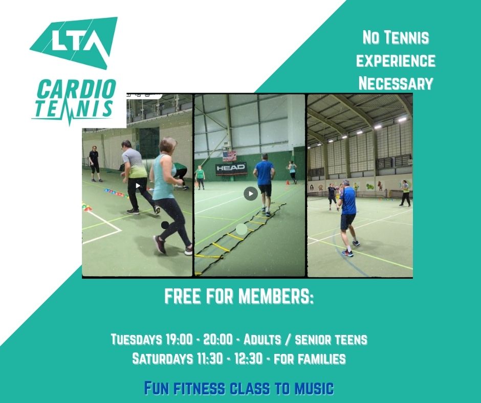Cardio Tennis - Great fun, no experience necessary, tennis to music, it is free for members but open to non members as well.

😀Perfect for beginners and those on Tennis Xpress
😀Loads of hitting for anyone wanting to get match tight
😀Learn how to move like a tennis player

#cardiotennis  #tennisxpress