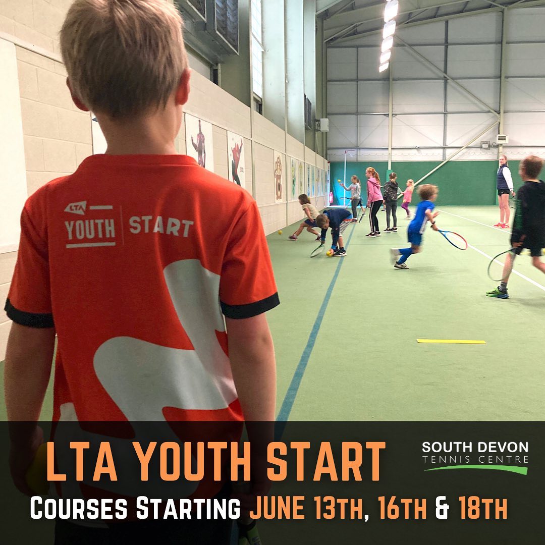 We have new LTA Youth Start Courses starting June 13th, 16th & 18th 🎾

Begin your child’s journey into tennis this summer and maybe they could become our next British Star just like Emma! ⭐️

Get a racket, tshirt and set of balls plus 6 lessons for just £29.99 (+£5 P&P) 
Book online - https://clubspark.lta.org.uk/SouthDevonTennisCentre/coaching

#ltayouth #ltayouthstart #britishtennis #getstarted #juniortennis #tennisforkids #startyourjourney #kidstennis #emmaraducanu #ivybridge #plymouth #wimbledon #beginnertennis
